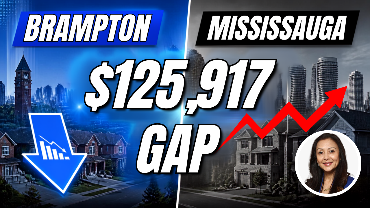 Brampton vs Mississauga Real Estate: Why There's Now a $125,000 Home Price Gap
